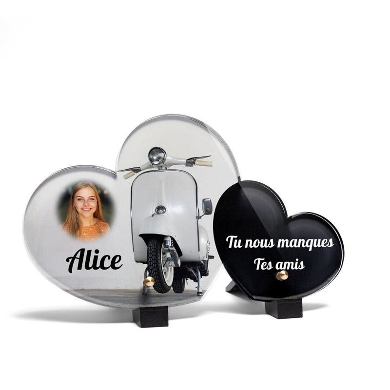 Plaque funéraire moto-retro-forme-double-coeur 20 Plaquedeces.fr
