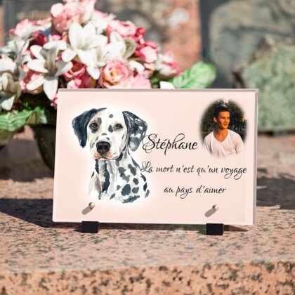 Plaque funéraire plaque-funeraire-dalmatien 3 Plaquedeces.fr
