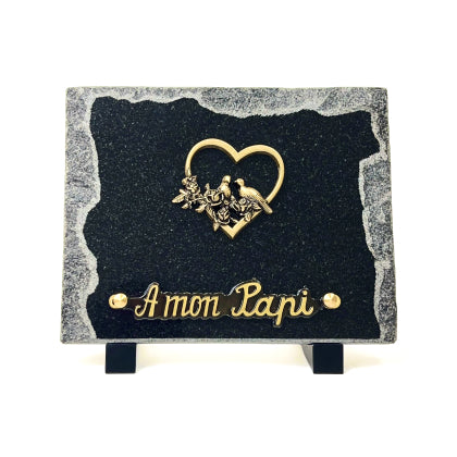 Plaque funéraire classique-sur-pieds 9 Plaquedeces.fr
