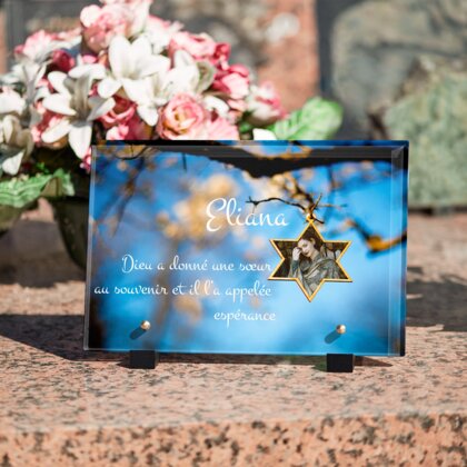 Plaque funéraire etoile-de-david 22 Plaquedeces.fr
