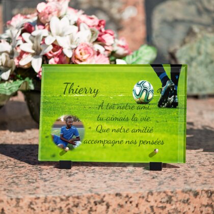 Plaque funéraire footballeur 4 Plaquedeces.fr

