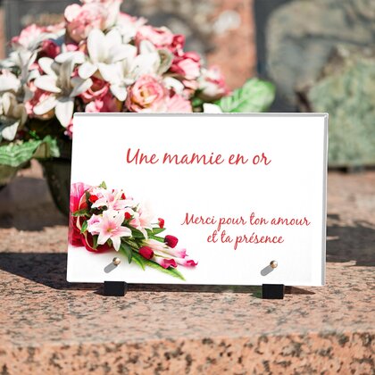 Plaque funéraire bouquet-garni 9 Plaquedeces.fr
