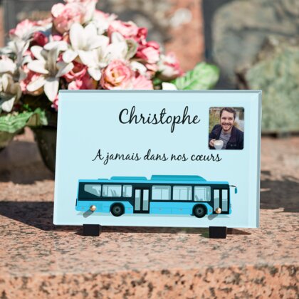 Plaque funéraire bus-de-ville 22 Plaquedeces.fr
