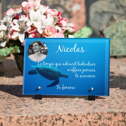 Plaque funéraire plaque-funeraire-tortue-de-mer 7 Plaquedeces.fr
