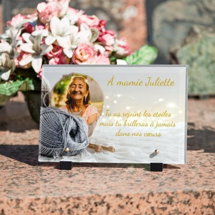 Plaque funéraire pelotes-de-laine 20 Plaquedeces.fr
