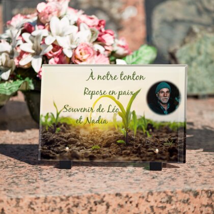 Plaque funéraire plante-qui-pousse 3 Plaquedeces.fr
