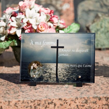 Plaque funéraire croix-ocean 6 Plaquedeces.fr
