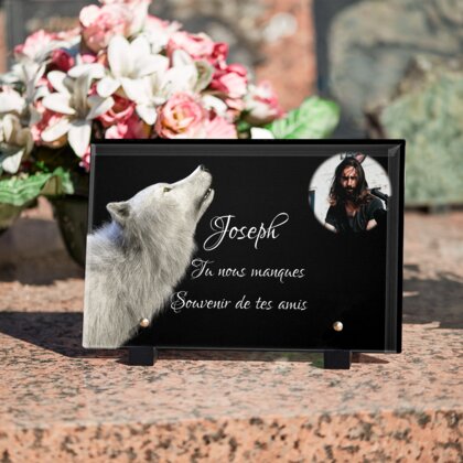 Plaque funéraire plaque-funeraire-loup 9 Plaquedeces.fr
