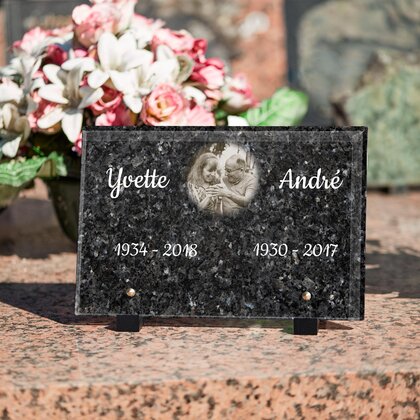 Plaque funéraire granit-labrador-bleu 11 Plaquedeces.fr
