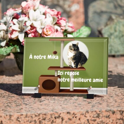 Plaque funéraire arbre-a-chat 19 Plaquedeces.fr
