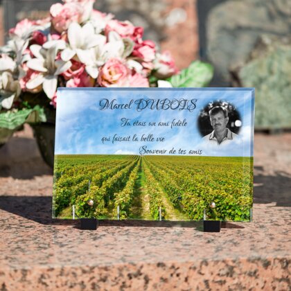 Plaque funéraire vignes-en-champagne 28 Plaquedeces.fr
