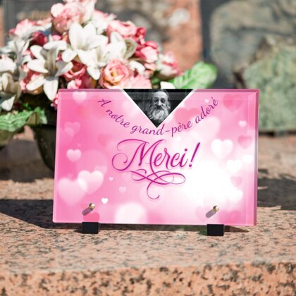 Plaque funéraire merci-du-fond-du-coeur 11 Plaquedeces.fr
