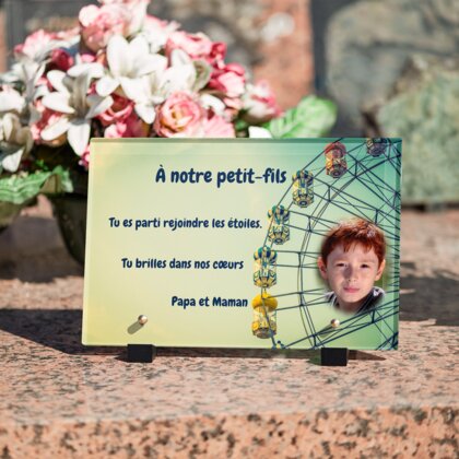 Plaque funéraire manege-grande-roue 22 Plaquedeces.fr
