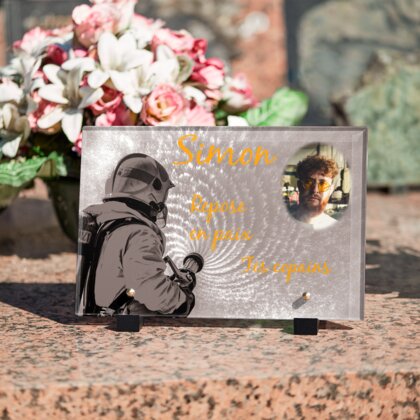 Plaque funéraire combatant-du-feu 14 Plaquedeces.fr
