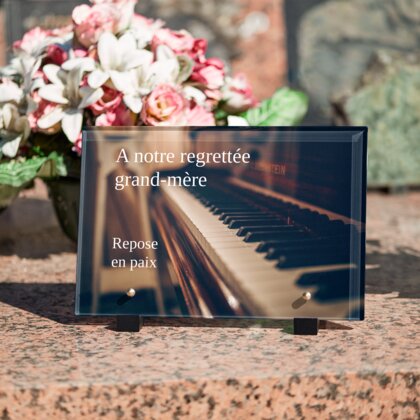 Plaque funéraire piano-sepia 17 Plaquedeces.fr
