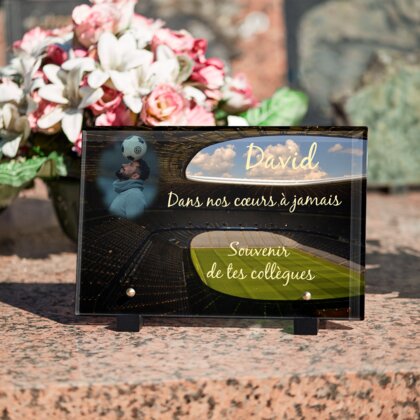 Plaque funéraire stade-de-football 7 Plaquedeces.fr
