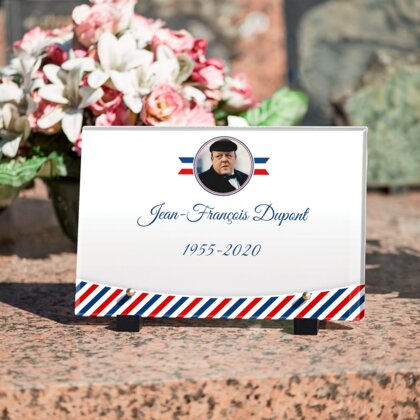 Plaque funéraire vive-la-france 23 Plaquedeces.fr
