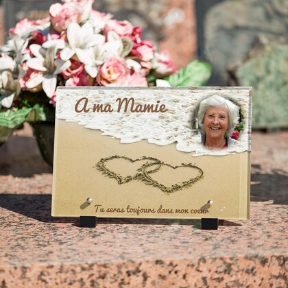 Plaque funéraire plage 6 Plaquedeces.fr
