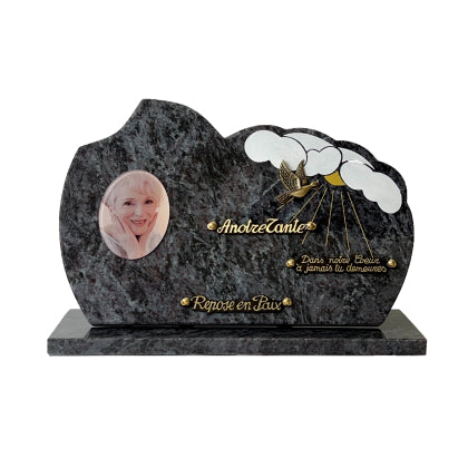 Plaque funéraire colombe-dans-le-ciel 12 Plaquedeces.fr
