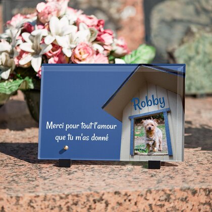 Plaque funéraire niche-de-chien 27 Plaquedeces.fr
