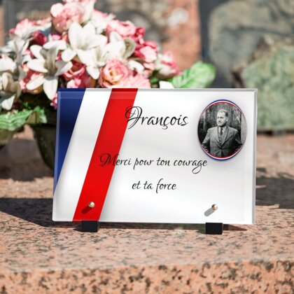 Plaque funéraire ancien-combatant 25 Plaquedeces.fr
