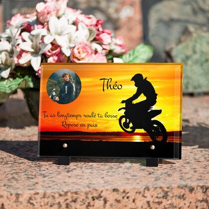 Plaque funéraire moto-cross-soleil 7 Plaquedeces.fr
