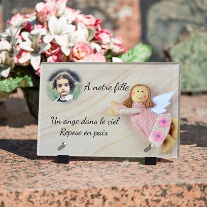 Plaque funéraire ange-doudou 10 Plaquedeces.fr
