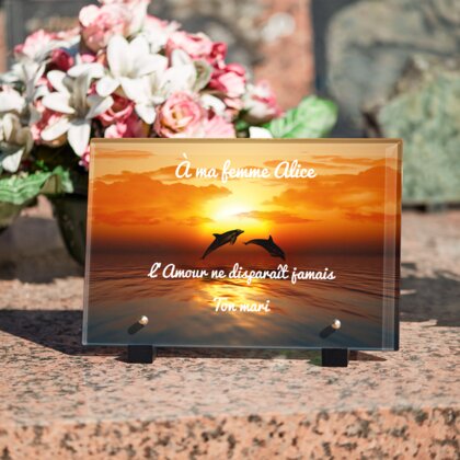Plaque funéraire plaque-funeraire-dauphin 14 Plaquedeces.fr
