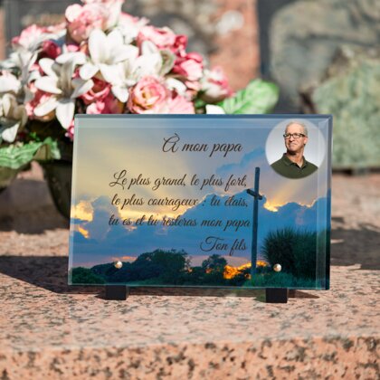 Plaque funéraire croix-en-bois 10 Plaquedeces.fr
