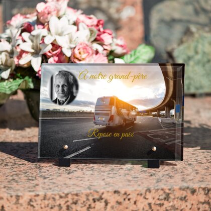 Plaque funéraire autobus 6 Plaquedeces.fr
