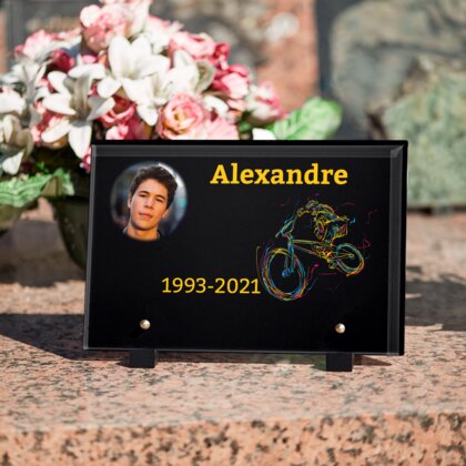 Plaque funéraire bmx-traces 22 Plaquedeces.fr
