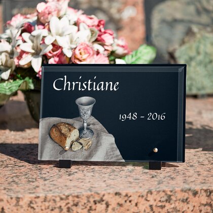 Plaque funéraire pain-et-coupe 20 Plaquedeces.fr
