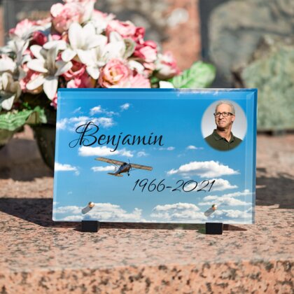 Plaque funéraire petit-avion 10 Plaquedeces.fr
