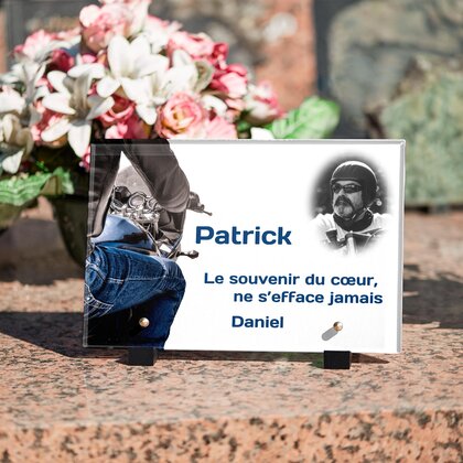 Plaque funéraire motard 4 Plaquedeces.fr
