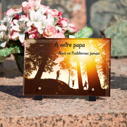 Plaque funéraire randonnee 10 Plaquedeces.fr
