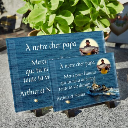 Plaque funéraire plaque-funeraire-chalutier 29 Plaquedeces.fr

