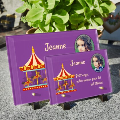 Plaque funéraire manege-de-petits-chevaux 5 Plaquedeces.fr
