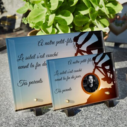 Plaque funéraire velo-de-descente 1 Plaquedeces.fr
