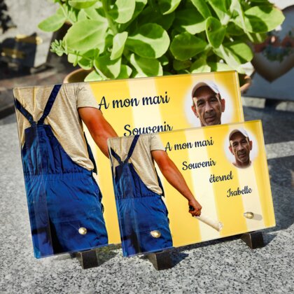 Plaque funéraire peintre-en-batiment 2 Plaquedeces.fr
