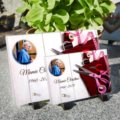 Plaque funéraire ciseaux-de-couturiere 21 Plaquedeces.fr
