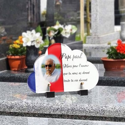 Plaque funéraire ancien-combatant-forme-nuage 3 Plaquedeces.fr
