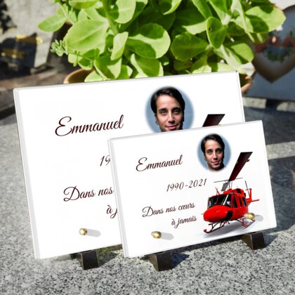 Plaque funéraire plaque-funeraire-helicoptere 12 Plaquedeces.fr
