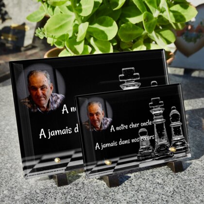 Plaque funéraire echecs 4 Plaquedeces.fr
