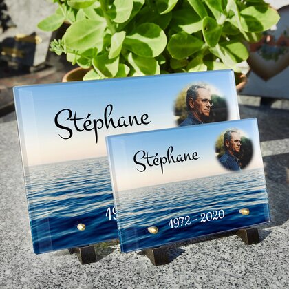 Plaque funéraire horizon-ocean 13 Plaquedeces.fr
