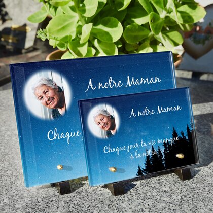 Plaque funéraire ciel-etoile 7 Plaquedeces.fr
