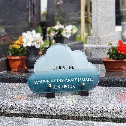 Plaque funéraire horizon-ocean-forme-nuage 26 Plaquedeces.fr
