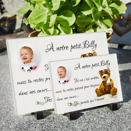 Plaque funéraire enfant-peluche 18 Plaquedeces.fr
