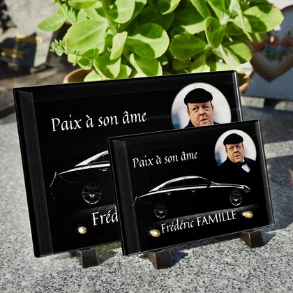 Plaque funéraire voiture-noire 2 Plaquedeces.fr
