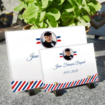 Plaque funéraire vive-la-france 20 Plaquedeces.fr
