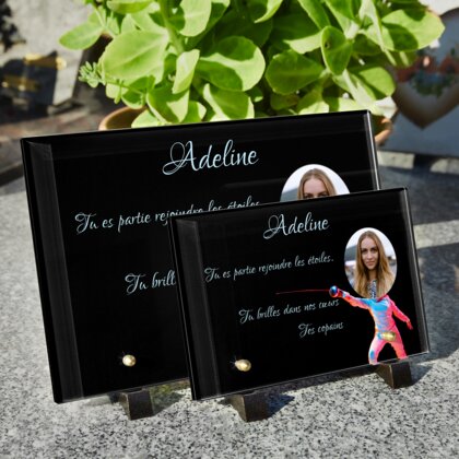 Plaque funéraire fan-descrime 10 Plaquedeces.fr
